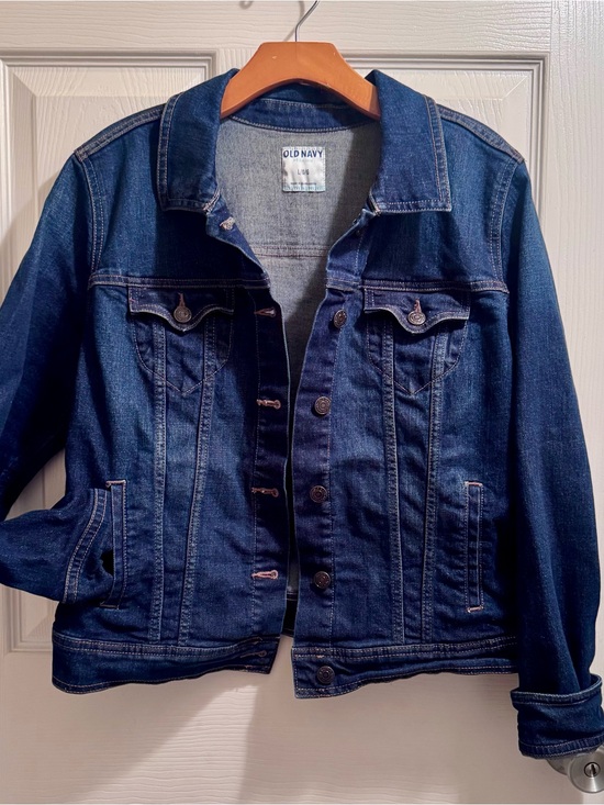 Old Navy Jackets & Blazers - Old Navy - Women’s Dark Blue Wash Denim Jacket - Large